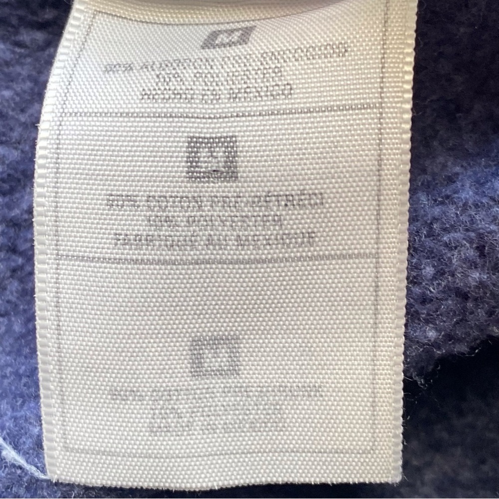 90s Streets of St. John’s Newfoundland Graphic Sweatshirt Size Small Blue Granny - Picture 13 of 15